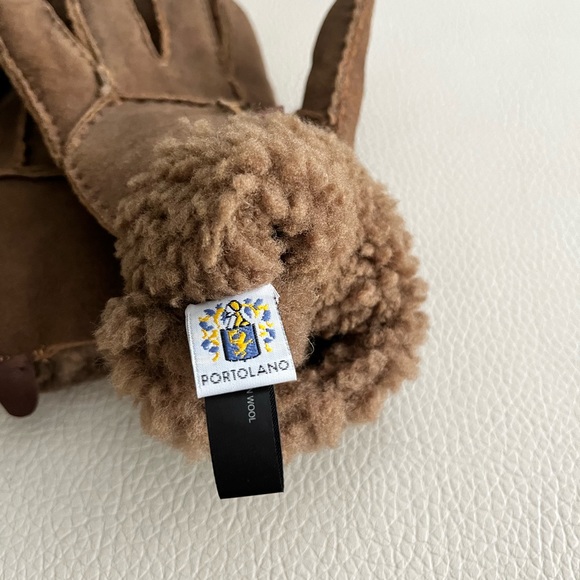 NWOT - Portolano Men’s Sherpa Lined Leather Gloves - Size L - Picture 3 of 5